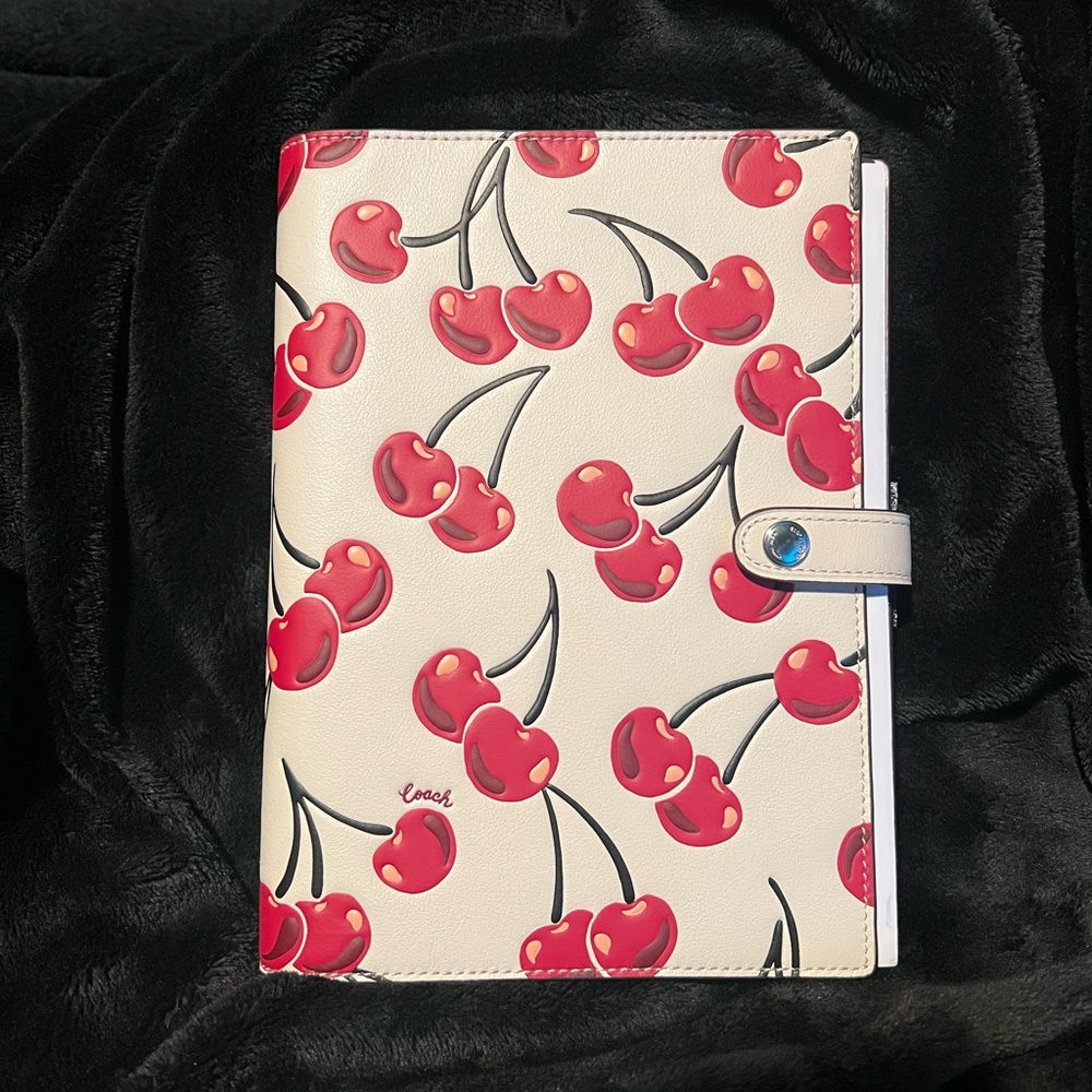 Coach Cherry Notebook